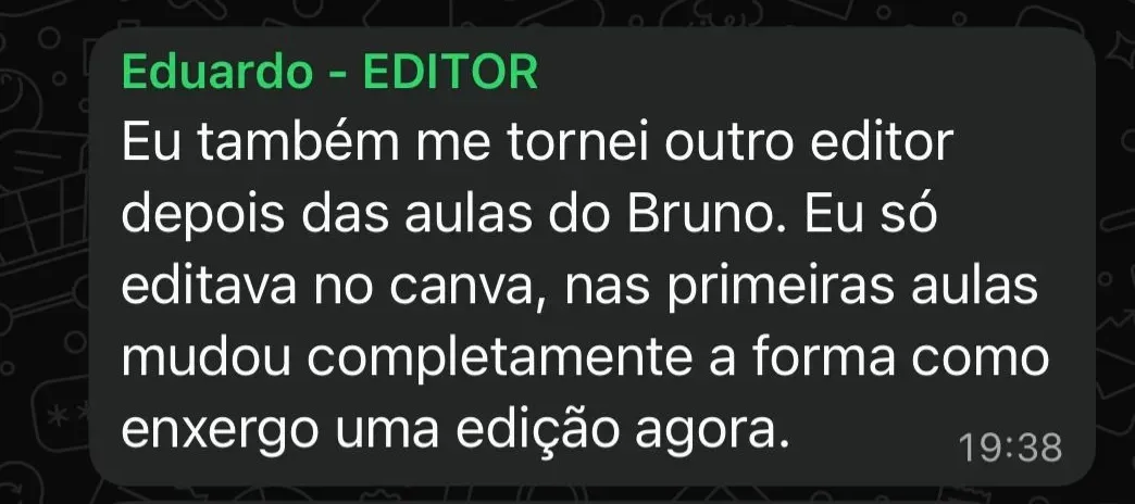 Depoimento de Eduardo Editor