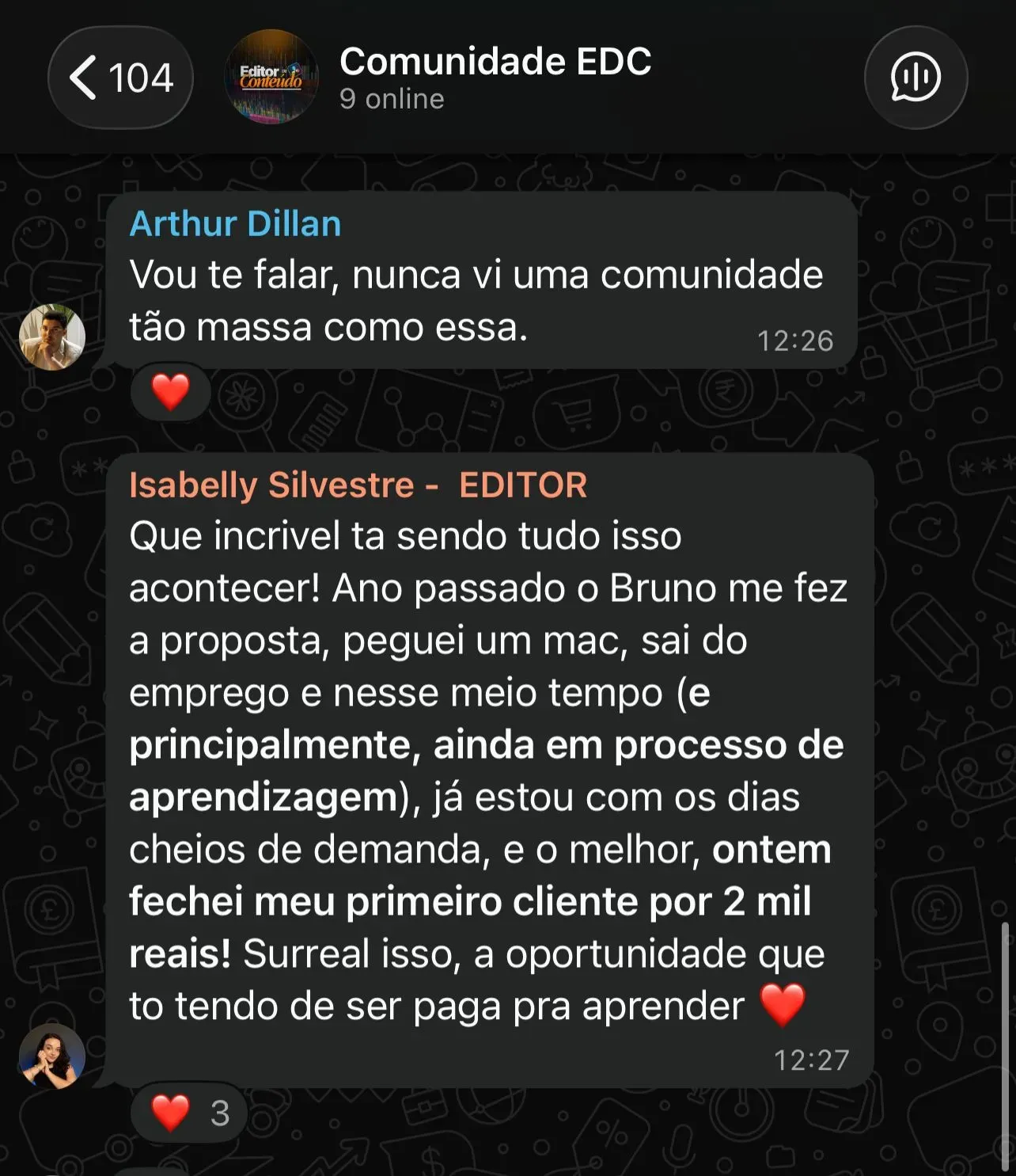 Depoimento de Isabelly