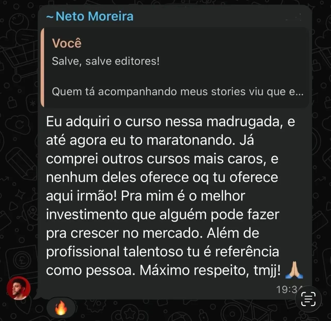 Depoimento de Neto Moreira